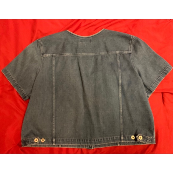 Jean Button Down Top - Picture 4 of 5